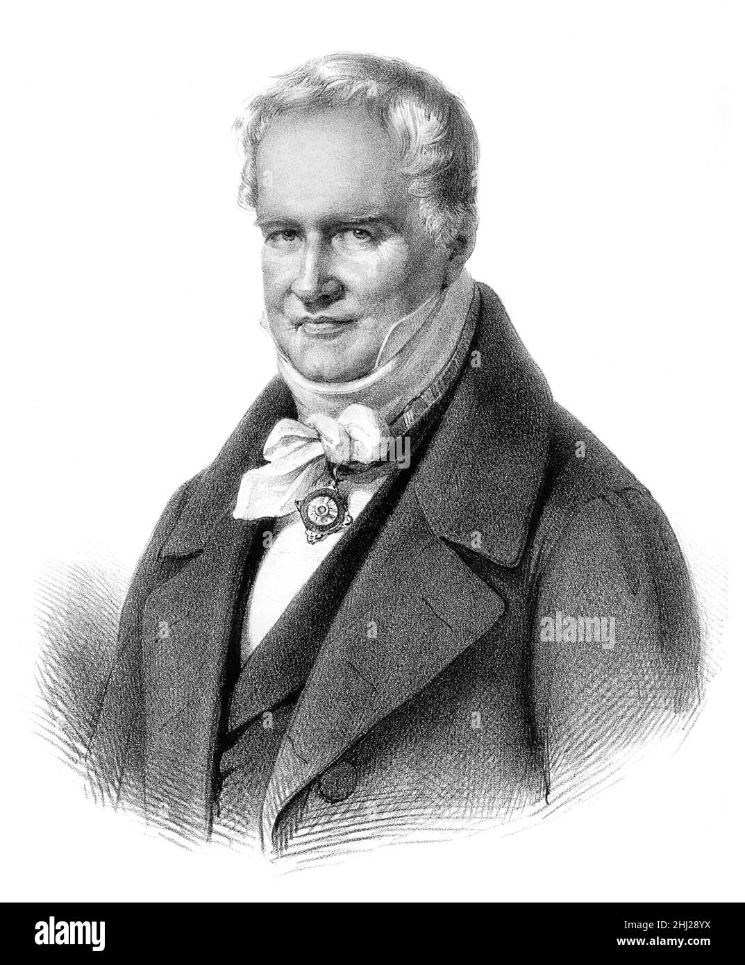 Friedrich Wilhelm Heinrich Alexander von Humboldt, 1769 - 1859, naturaliste allemand Banque D'Images