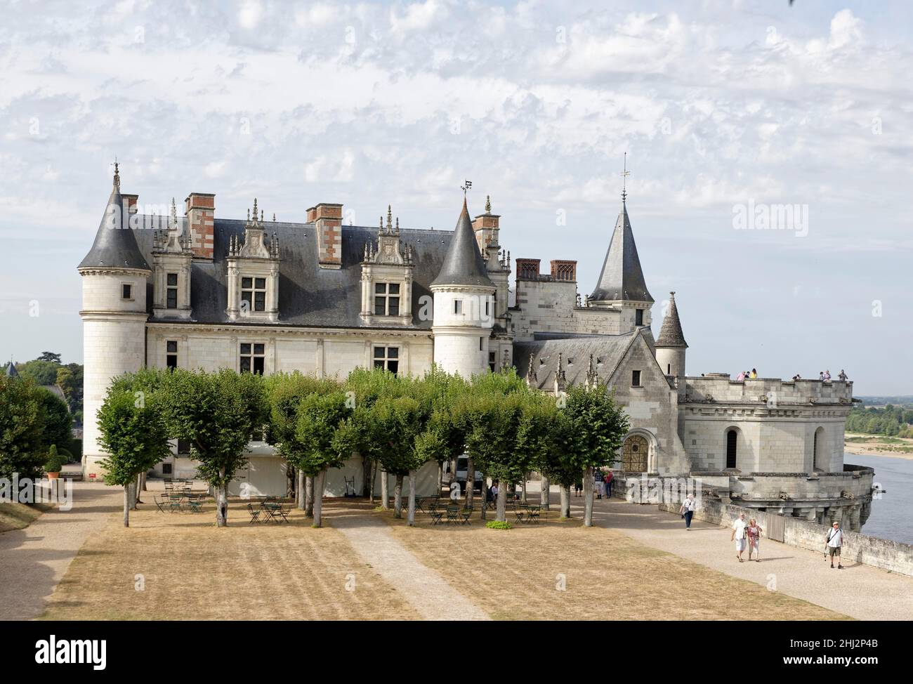 Château Royal Damboise, Amboise, Centre, France Banque D'Images