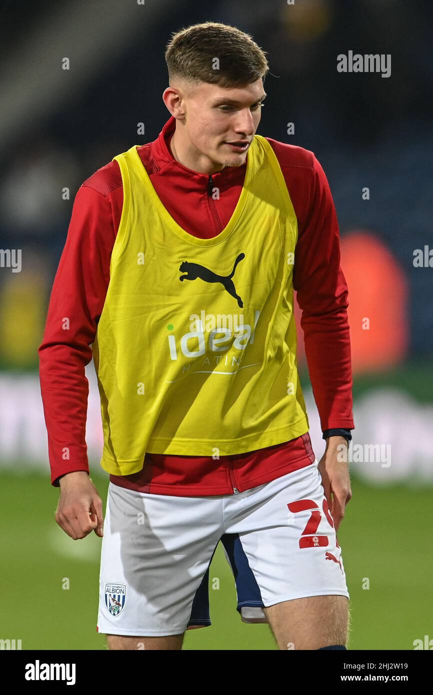 West Bromwich, Royaume-Uni.26th janvier 2022.Taylor Gardner-Hickman #29 de West Bromwich Albion lors de l'échauffement avant le match à West Bromwich, Royaume-Uni, le 1/26/2022.(Photo de Craig Thomas/News Images/Sipa USA) crédit: SIPA USA/Alay Live News Banque D'Images