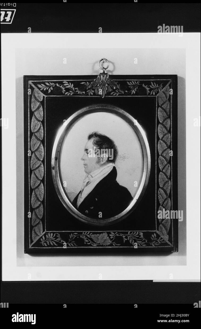 Profil d'un gentleman et Portrait d'une ancienne femme 1810–15 Henry Williams American.Profil d'un gentleman et Portrait d'une vieille femme 13326 Banque D'Images