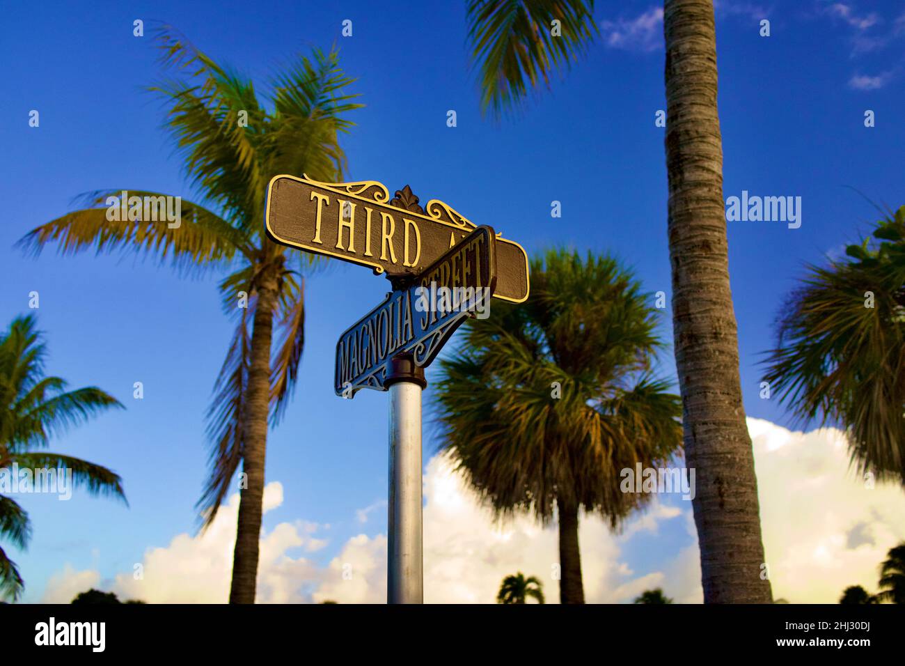 Cimetière de Key West à Key West, Floride, États-Unis.Destination de vacances sur l'île pour un tourisme détendu. Banque D'Images