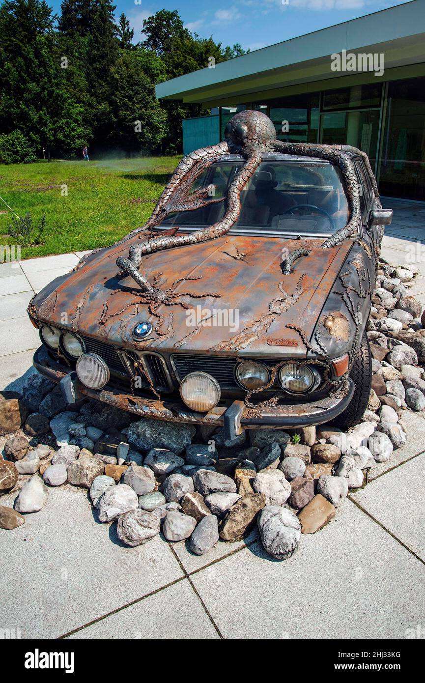 Œuvres de Siegfried Ulmer, BMW 250cs, Buchheim Museum of the imagination, Bernried am Starnberger See, haute-Bavière, Bavière, Allemagne Banque D'Images
