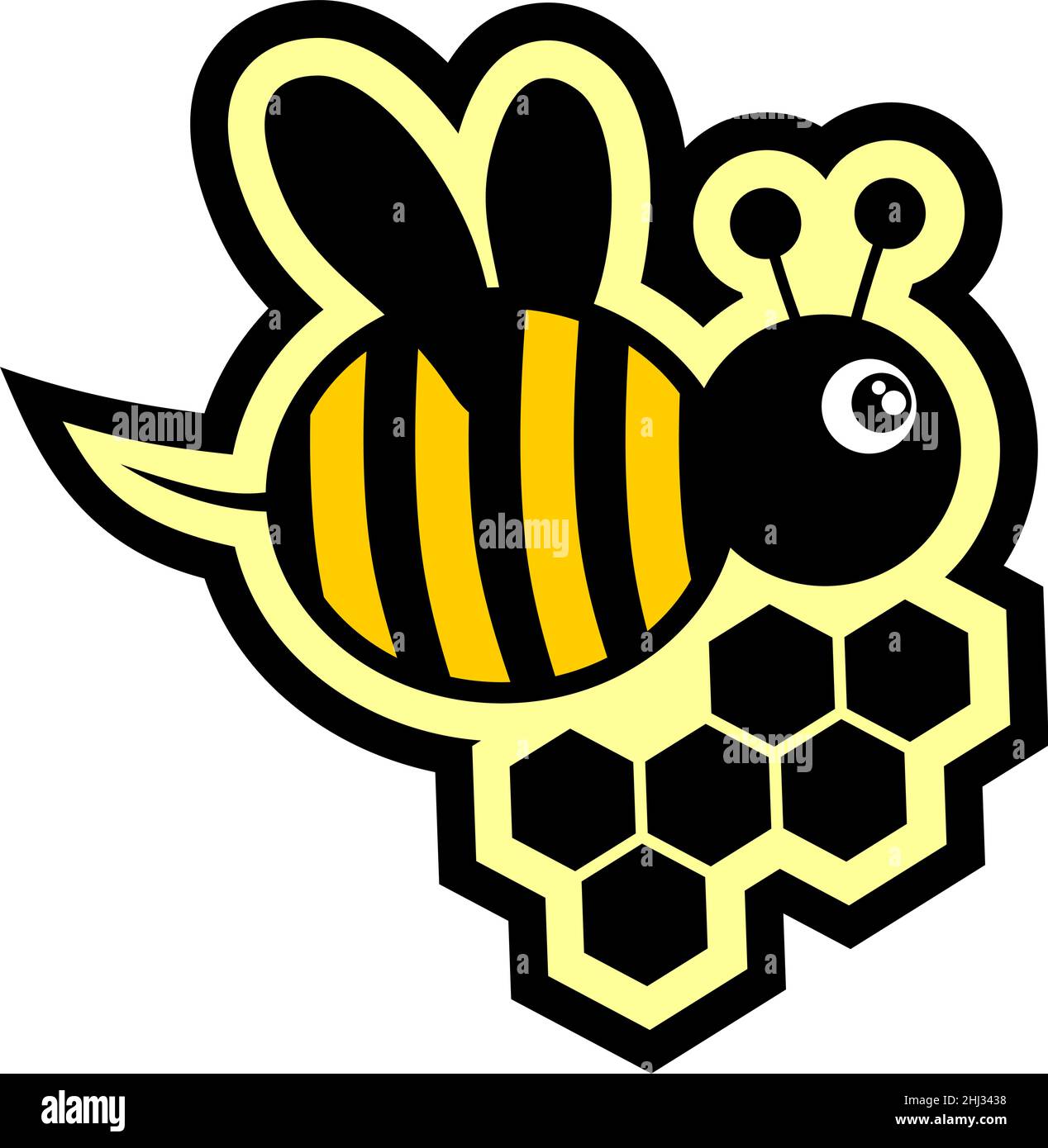Icône abeille Illustration de Vecteur