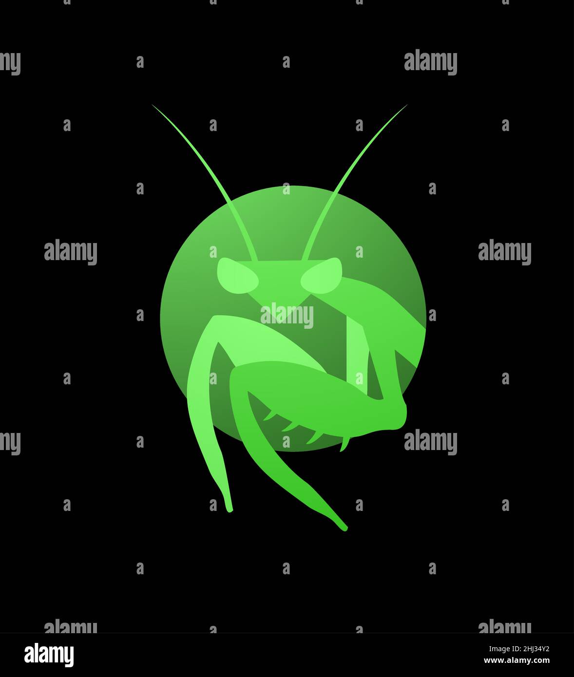 Icône Mantis créative Illustration de Vecteur