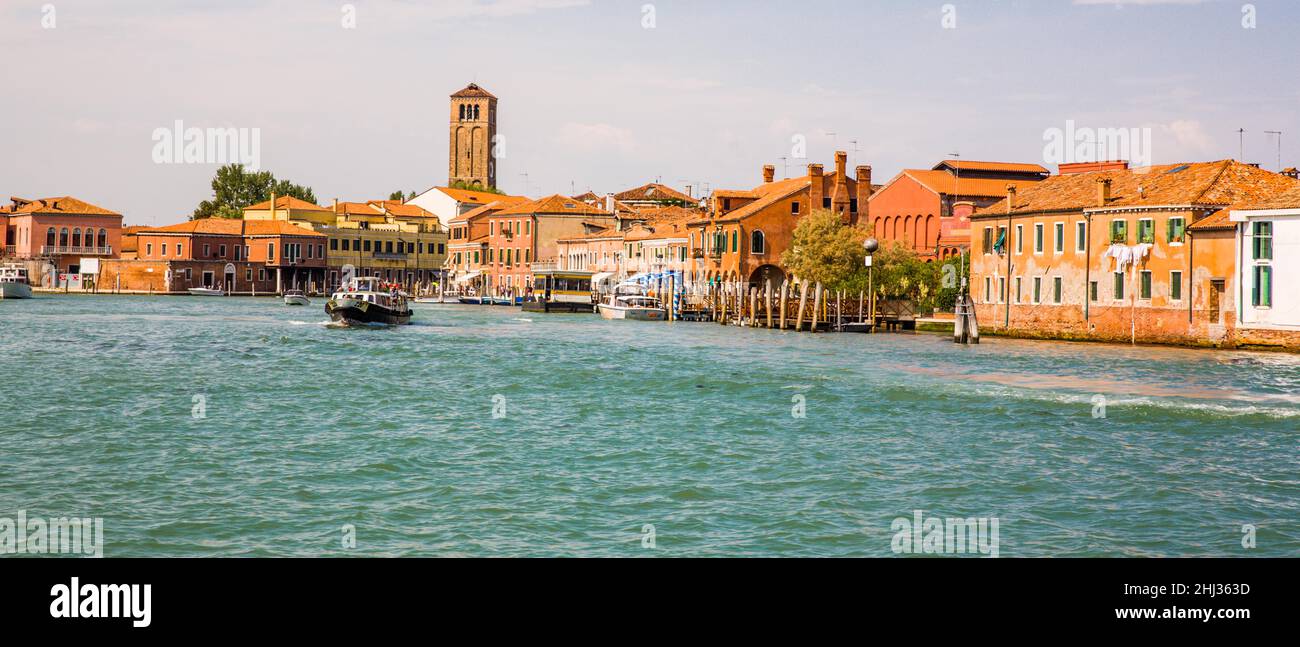 Murano Island, célèbre pour son art du verre, Venise, ville lagon, Vénétie, Italie,Venise, Vénétie, Italie Banque D'Images