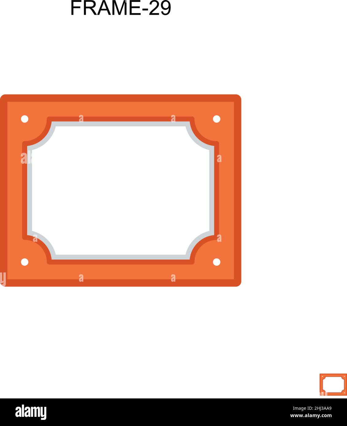 Icône de vecteur simple Frame-29.Modèle de conception de symbole d'illustration pour élément d'interface utilisateur Web mobile. Illustration de Vecteur