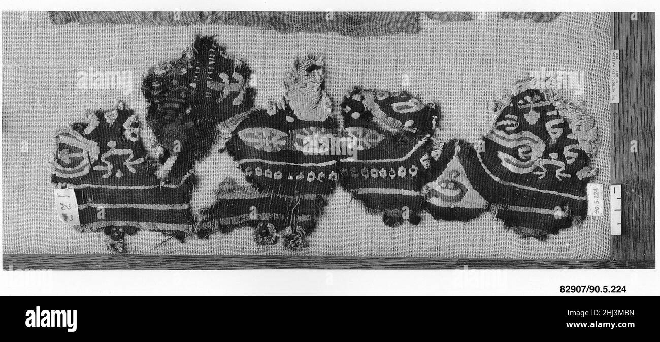 Fragment textile 5th–6th siècle.Fragment textile 443710 Banque D'Images
