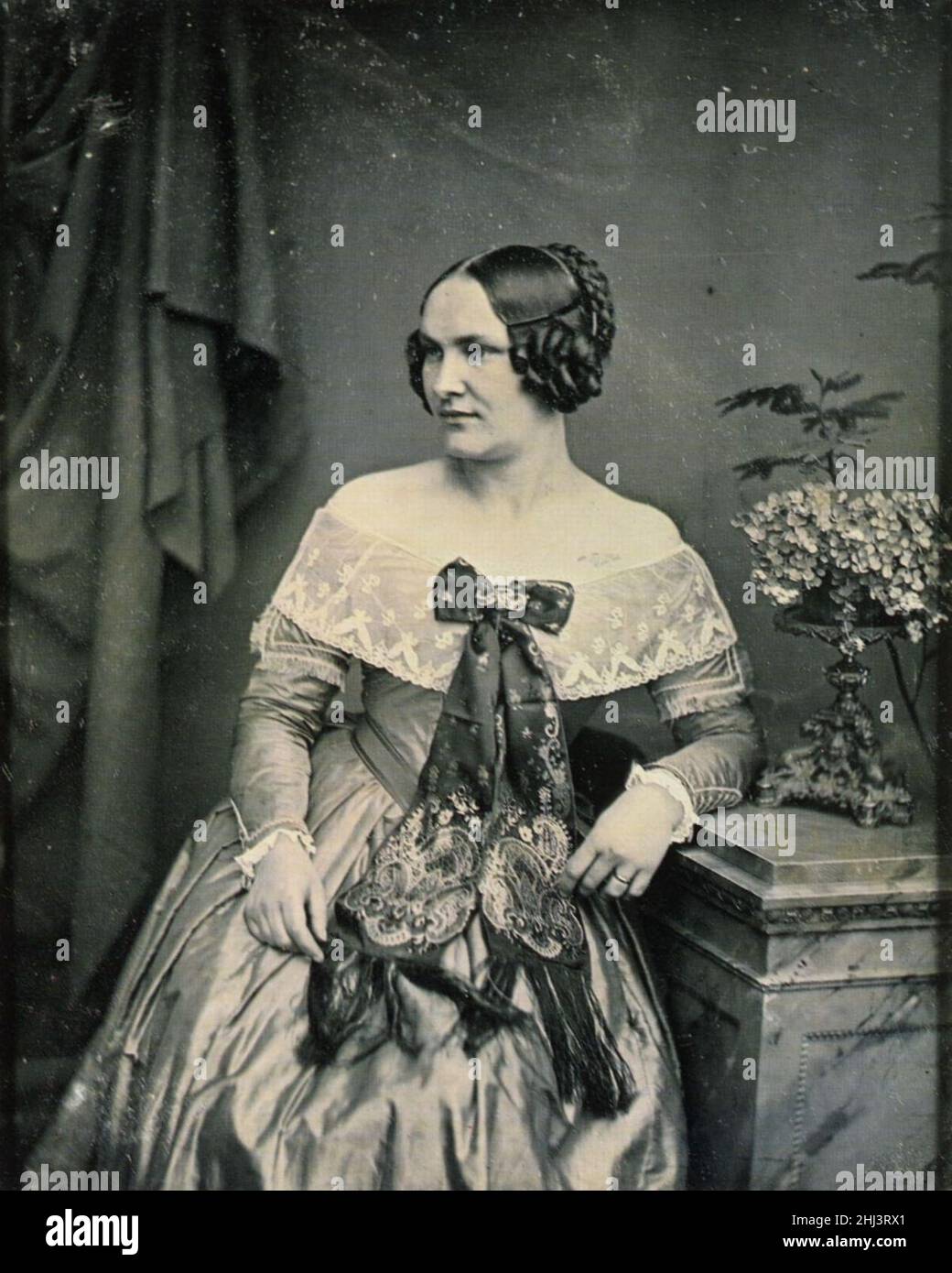 Stelzner, Carl Ferdinand - Anna Henriette Stelzner (1818-1876) Banque D'Images