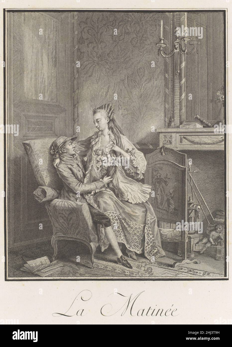 La Matinée (l'heureuse Union) après 1789 après Sigmond Freudeberg Swiss.La Matinée (Union de l'heureuse) 365050 Banque D'Images