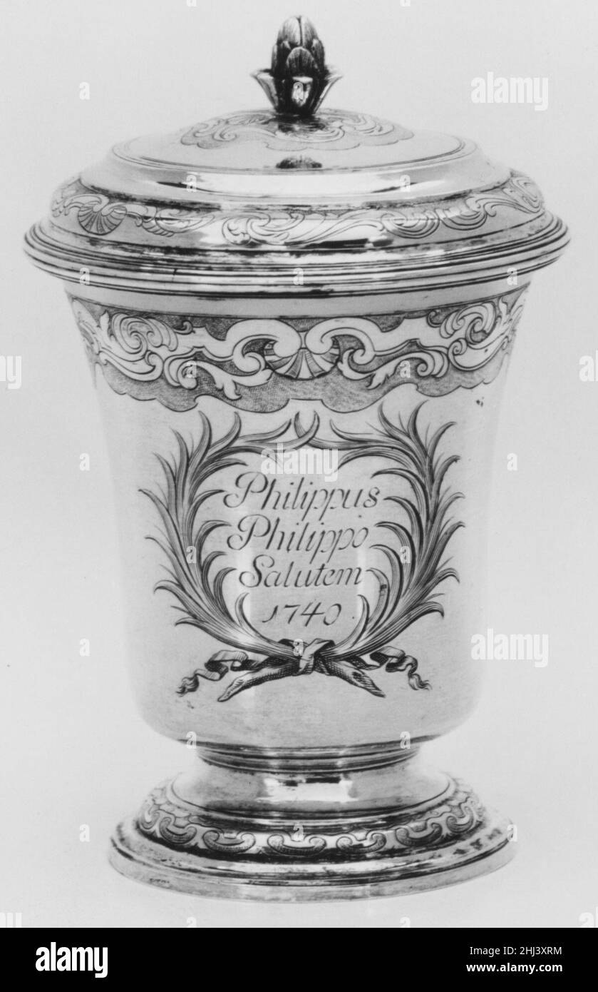 Cuvette avec couvercle env.1740 Jean-Louis Straus.Cuvette avec couvercle 200122 Banque D'Images