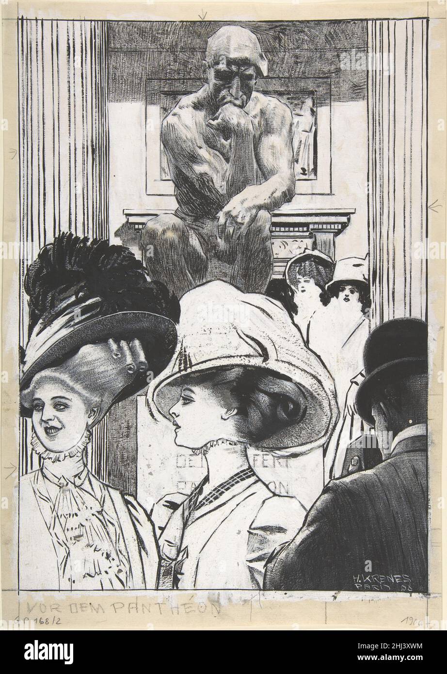 VOR dem Pantheon 1908 Heinrich Krenes Austrian.VOR dem Panthéon 335408 Banque D'Images