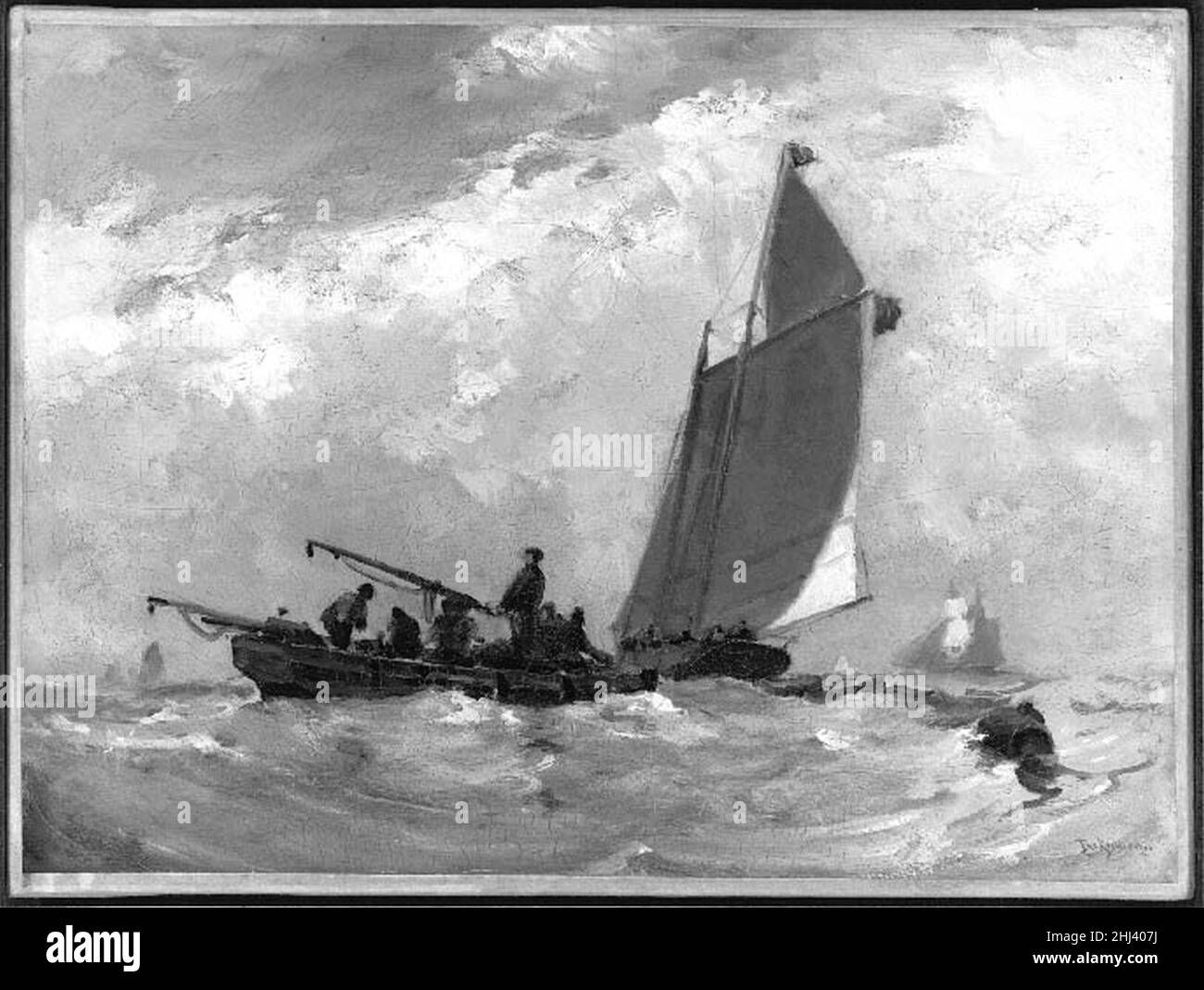 Stephen Salisbury Tuckerman - Une journée de folie au large de la côte Banque D'Images