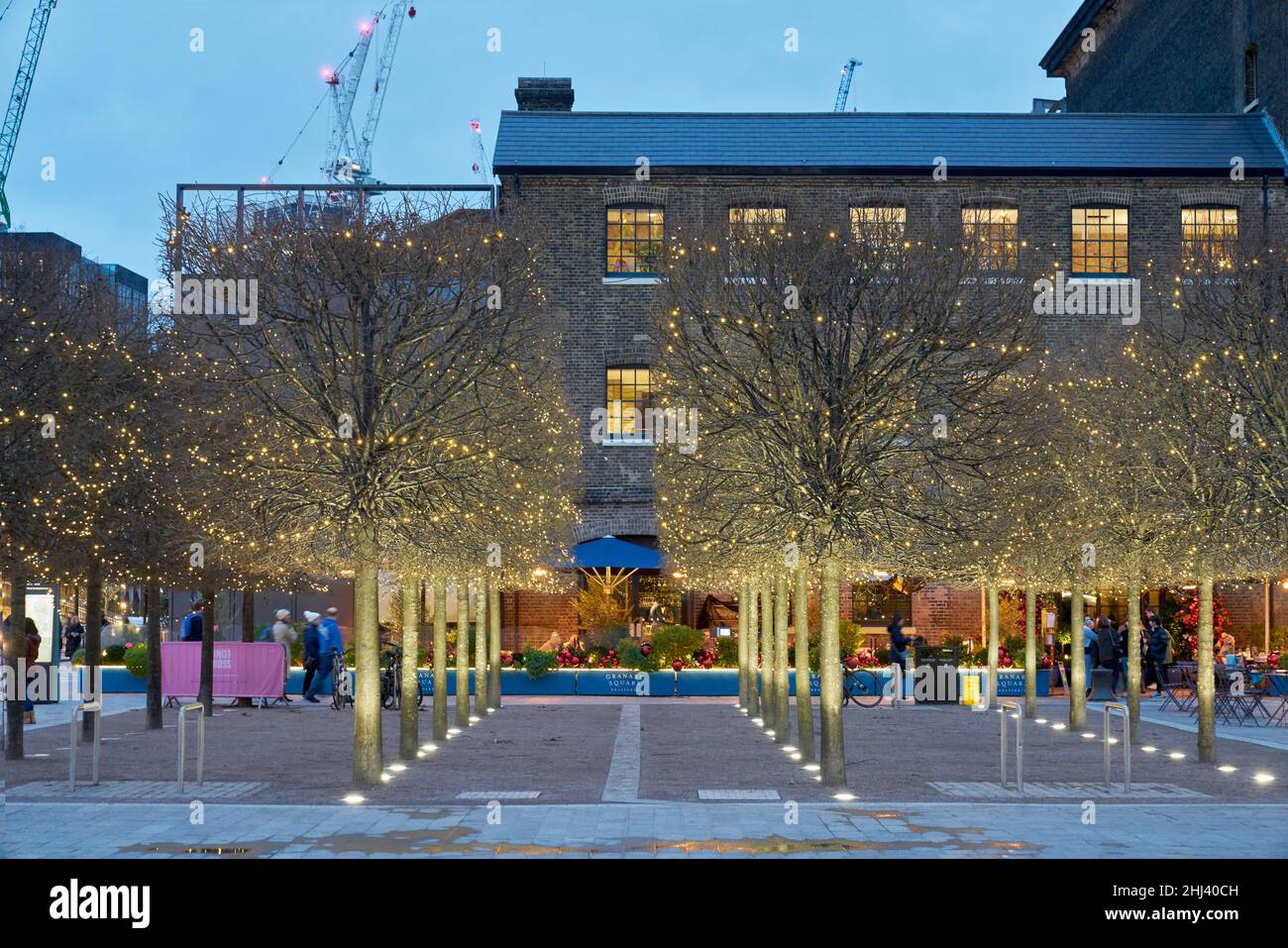 Kings Cross. Développement Granary Square Banque D'Images