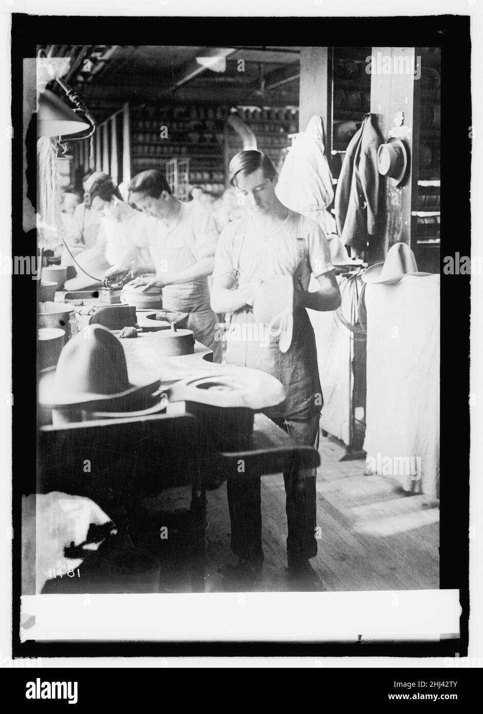 Mfg Co. Stetson chapeaux armée doux. Banque D'Images