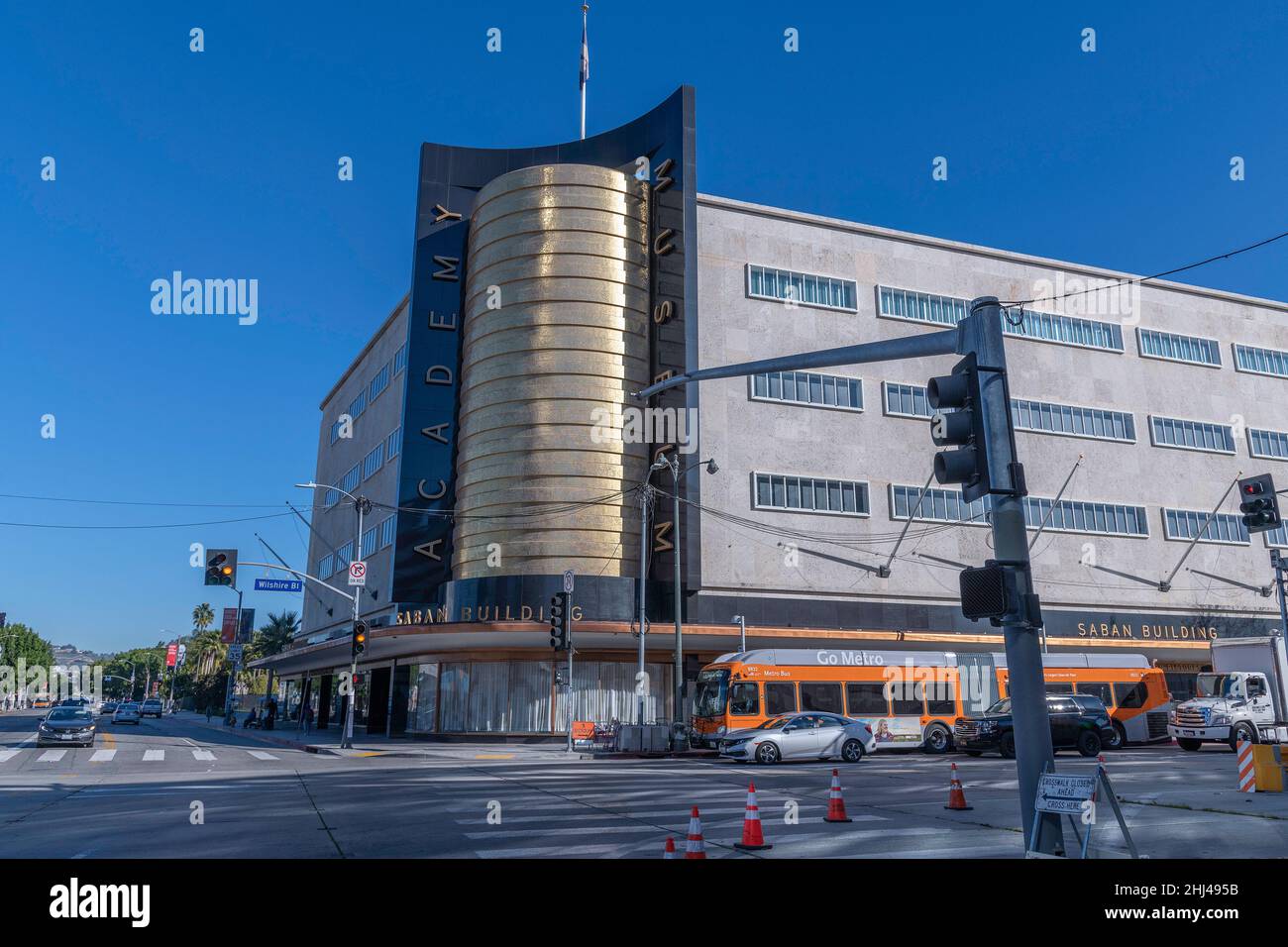 Los Angeles, CA, USA - 26 janvier 2022 : extérieur de l'Academy Museum of Motion Pictures à Los Angeles, CA. Banque D'Images