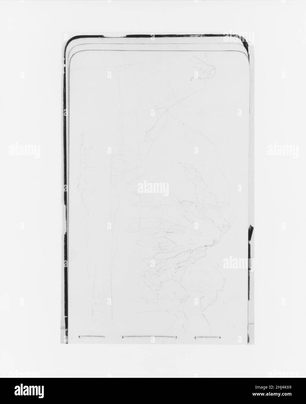 Canadian Mountain Peaks (tiré de Sketchbook) 1890 Albert Bierstadt American.Canadian Mountain Peaks (tiré de Sketchbook) 15759 Banque D'Images