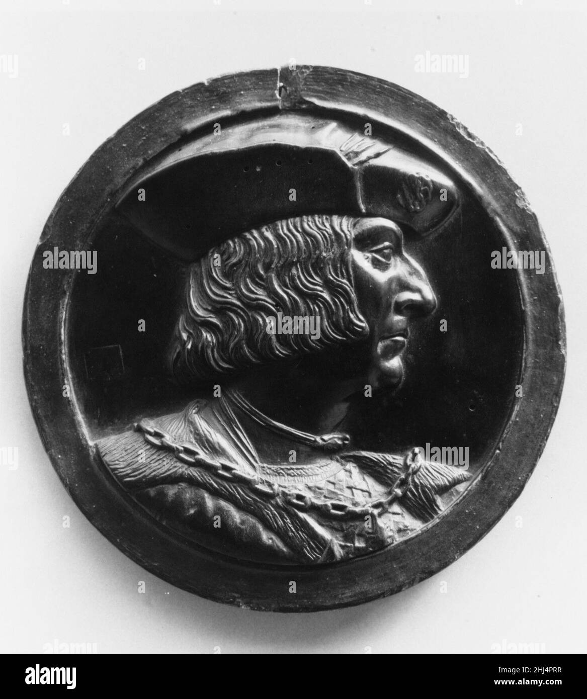 Buste d'un homme 17th siècle allemand ce médaillon de buis est probablement un morceau de 17th siècle destiné à un Kunstkammer, ou cabinet de collectionneur.Buste d'un homme 193485 Banque D'Images