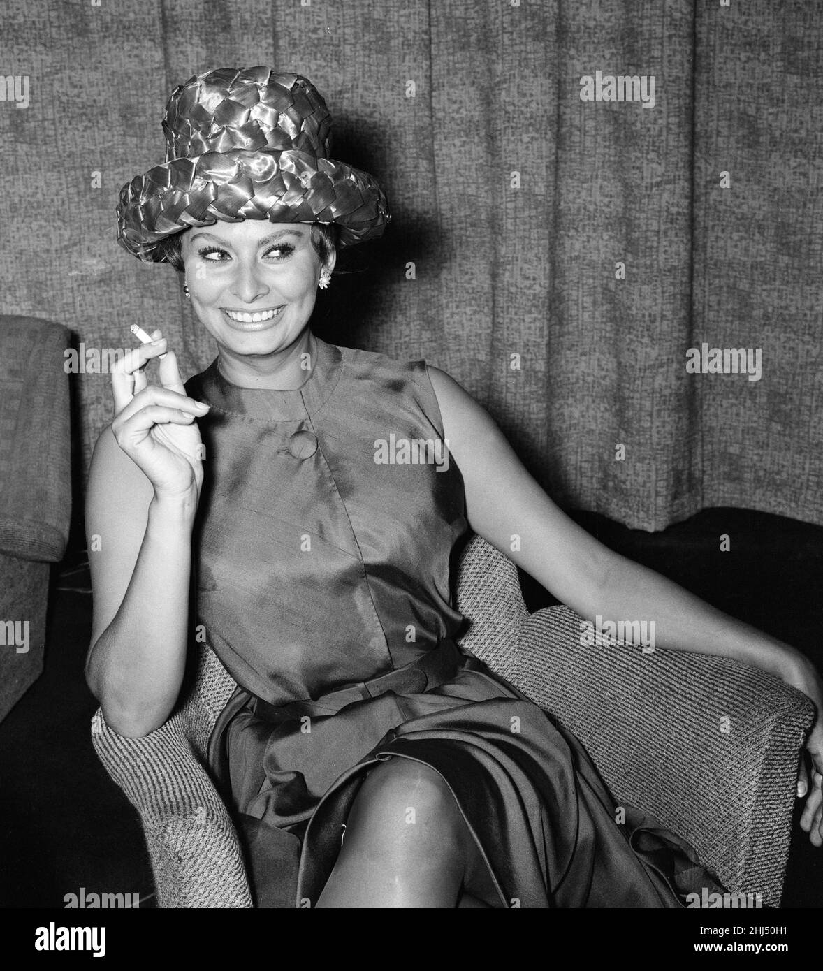 Sophia Loren, actrice, interview de Donald Zec, 18th octobre 1961. Banque D'Images