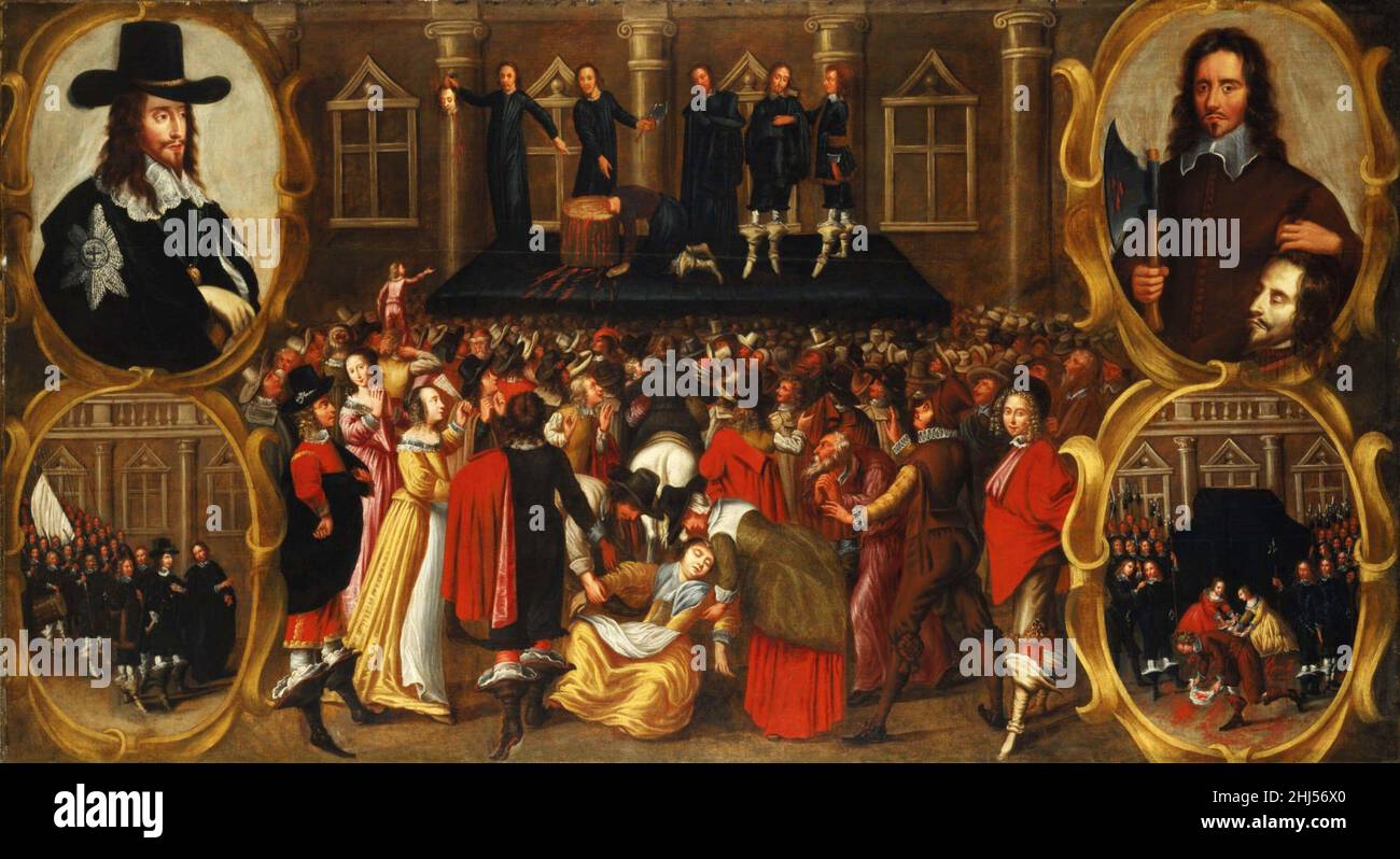 L'exécution du roi Charles Ier d'Angleterre Banque D'Images