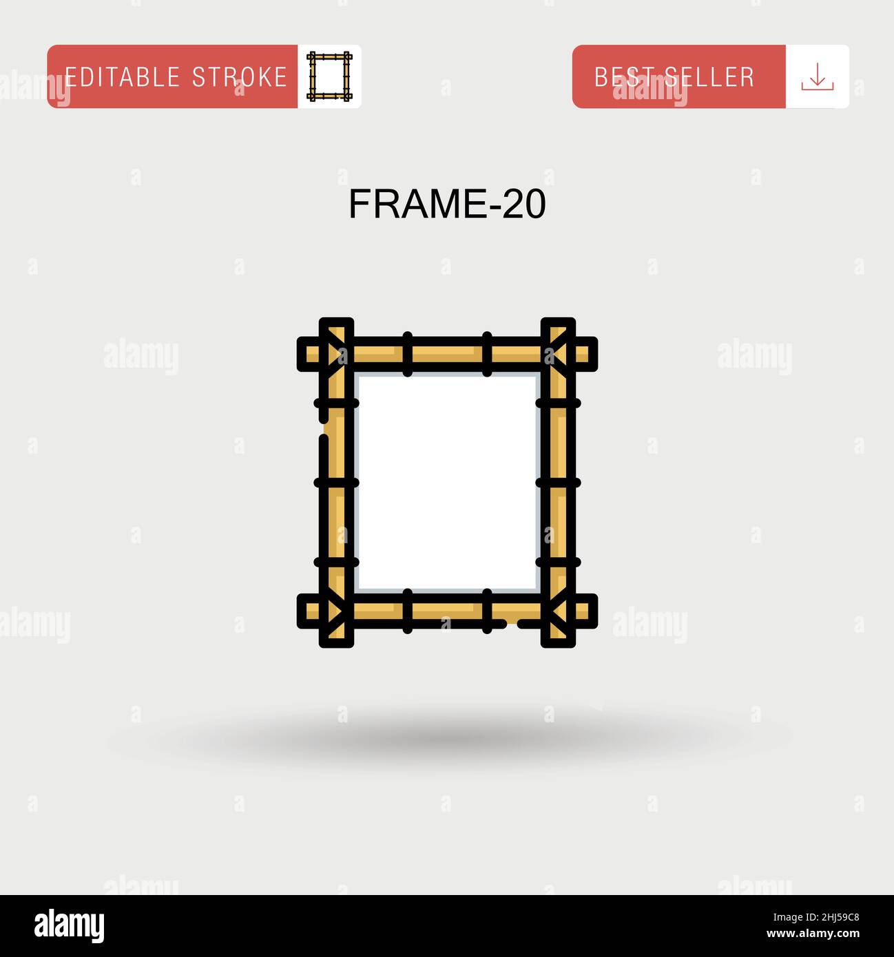 Icône de vecteur simple Frame-20. Illustration de Vecteur