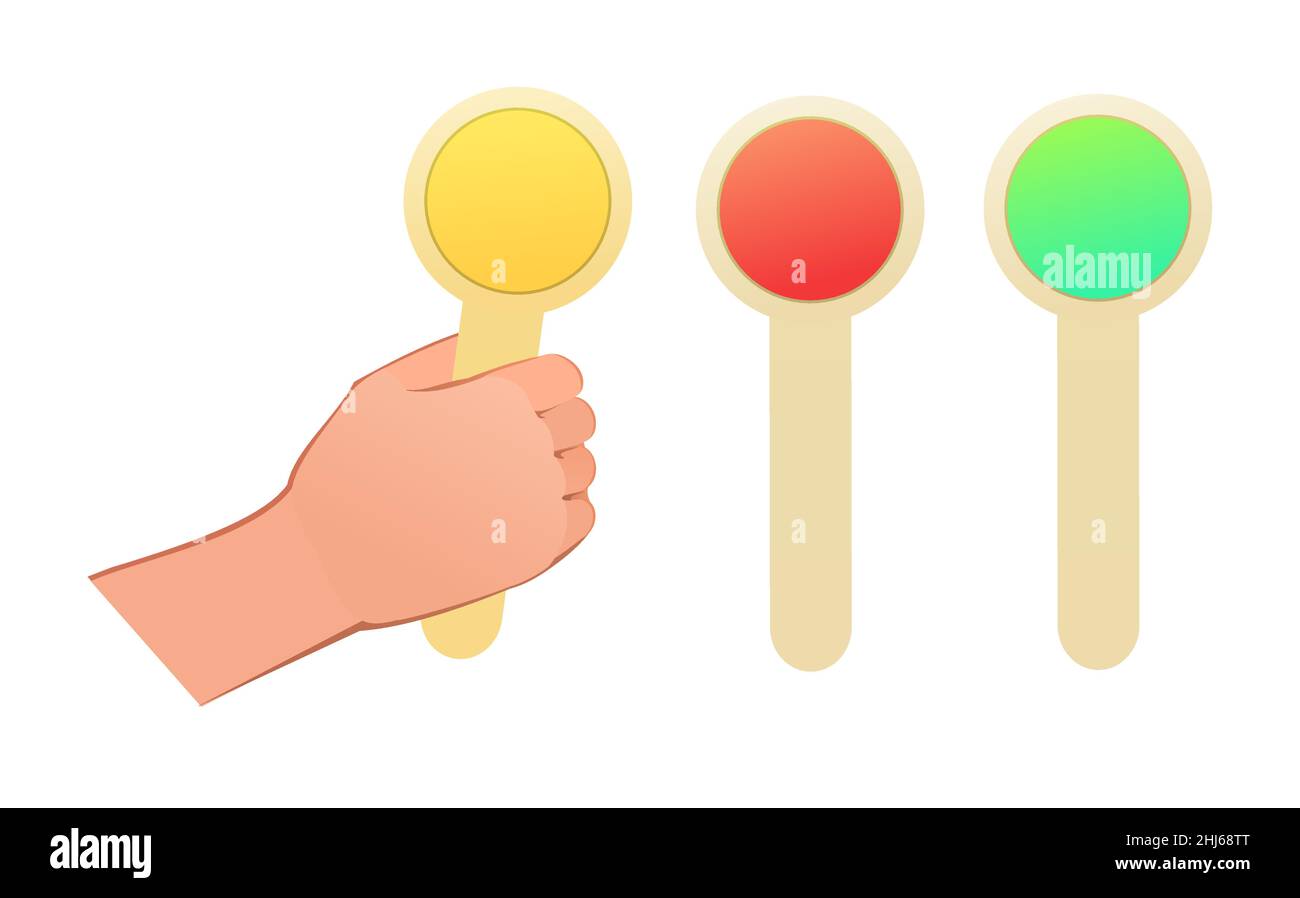 Côté droit avec indicateur de signal du conducteur de train de la voie ferrée.Objet isolé sur fond blanc.Style de dessin animé amusant.Vecteur. Illustration de Vecteur