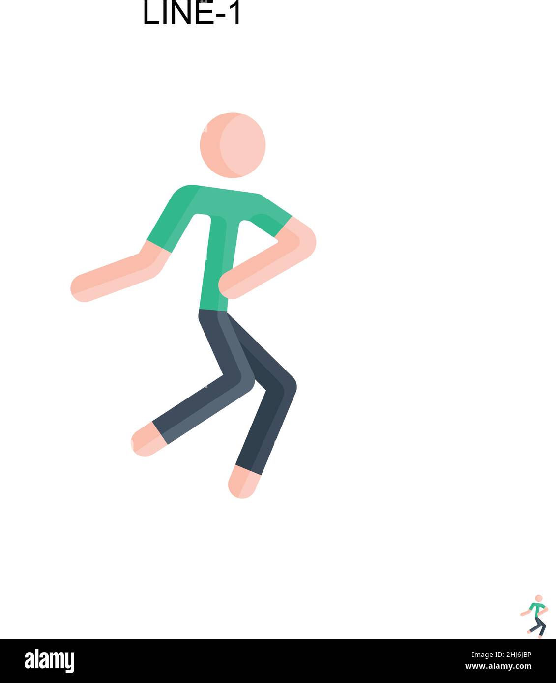 Icône de vecteur simple Line-1.Modèle de conception de symbole d'illustration pour élément d'interface utilisateur Web mobile. Illustration de Vecteur