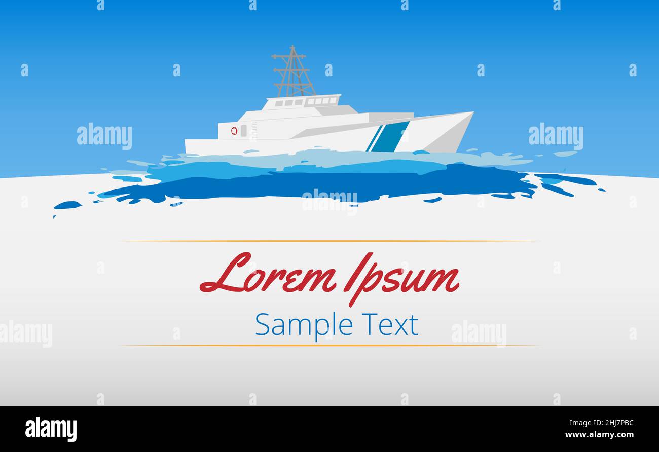 Concept d'affiche marine, carte, bannière, conception d'arrière-plan.SPE 10. Illustration de Vecteur