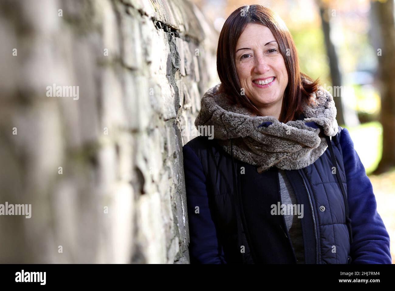 Jane Dodds MS photographiée à Brecon le 8th novembre 2019.Jane Dodds est une politicienne gallois qui a été chef des libéraux-démocrates gallois Banque D'Images