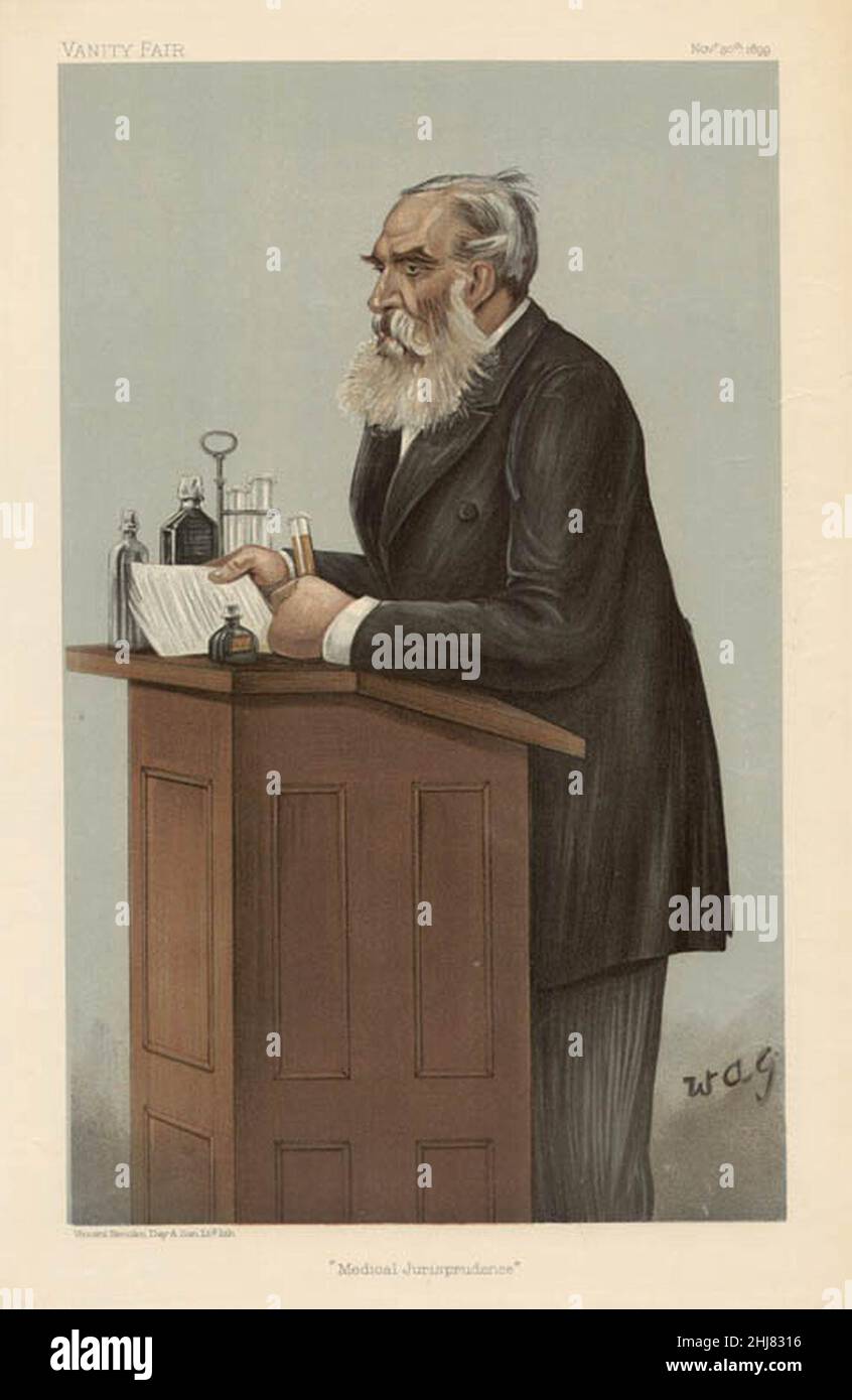 Thomas Stevenson Vanity Fair 30 novembre 1899. Banque D'Images