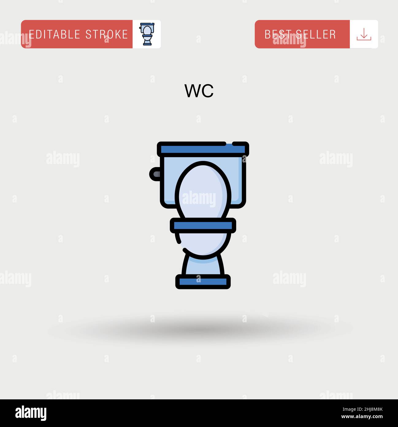 Wc icon vector Banque de photographies et d’images à haute résolution ...