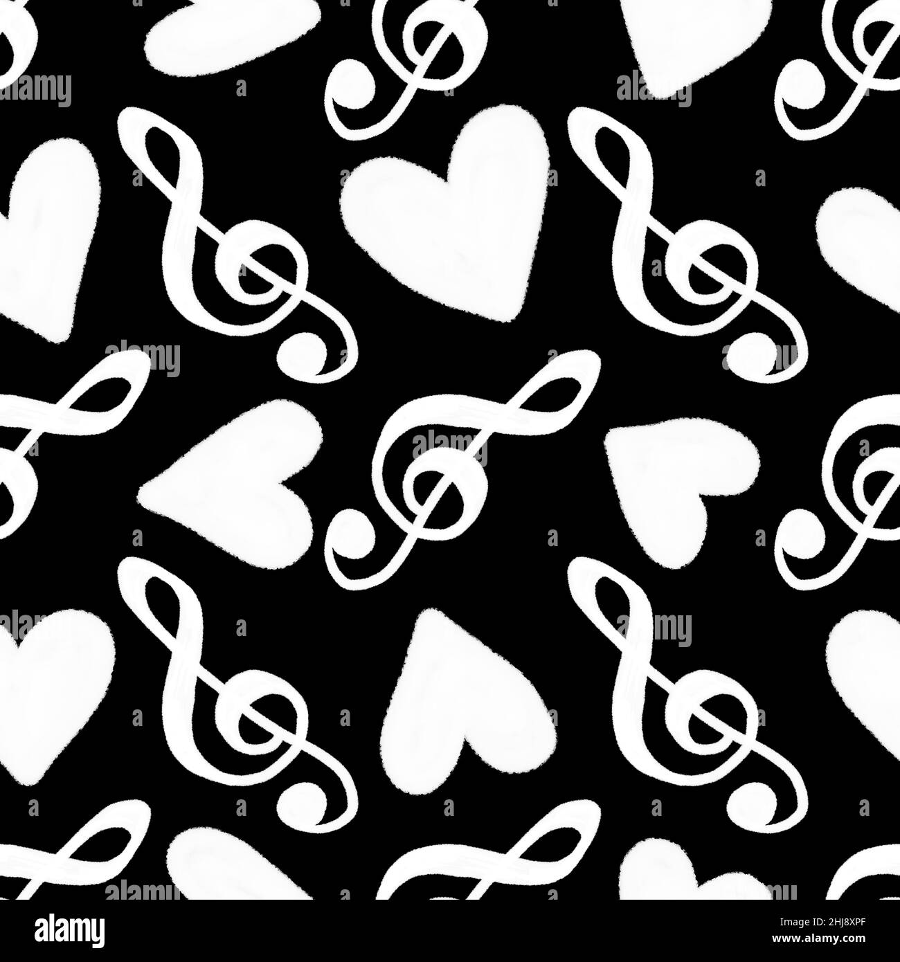 Musique motif de fente triple sans couture pour tissus et textiles, emballages, linge et papier d'emballage Banque D'Images