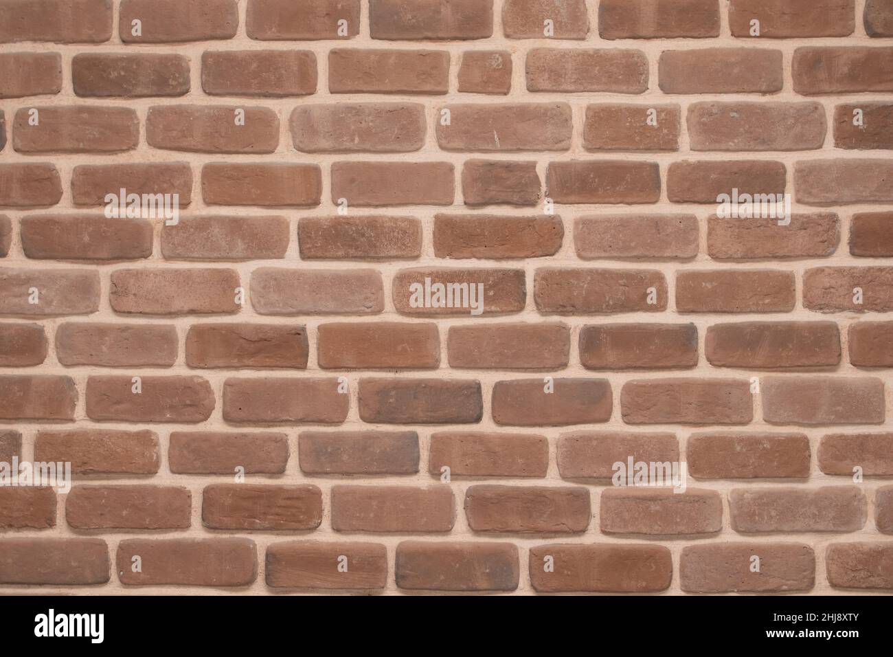 Arrière-plan mural brun texturé en brique.Design loft plein cadre Banque D'Images