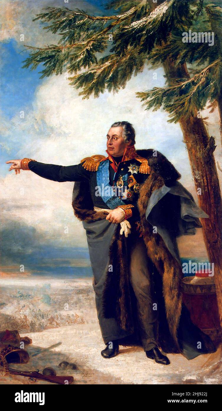 Mikhail Kutuzov (1747-1813) de George Dawe, huile sur toile, 1829 Banque D'Images