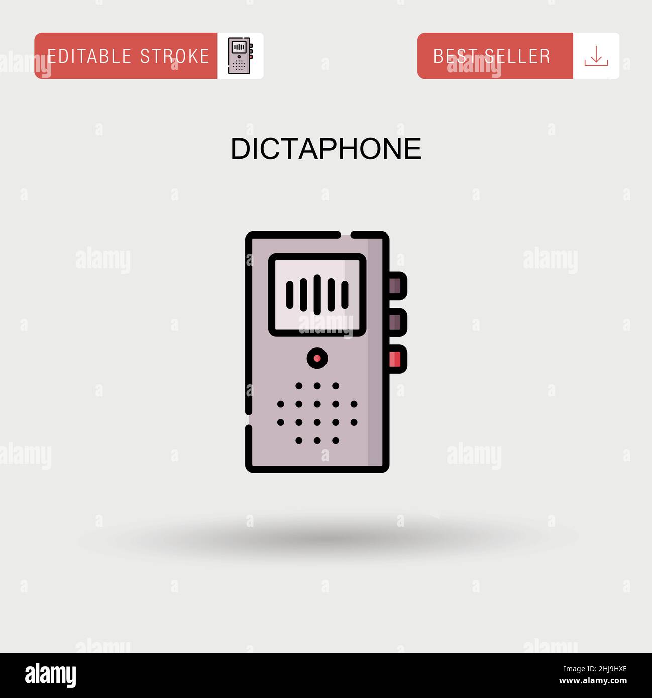 Dictaphone Banque d'images vectorielles - Alamy