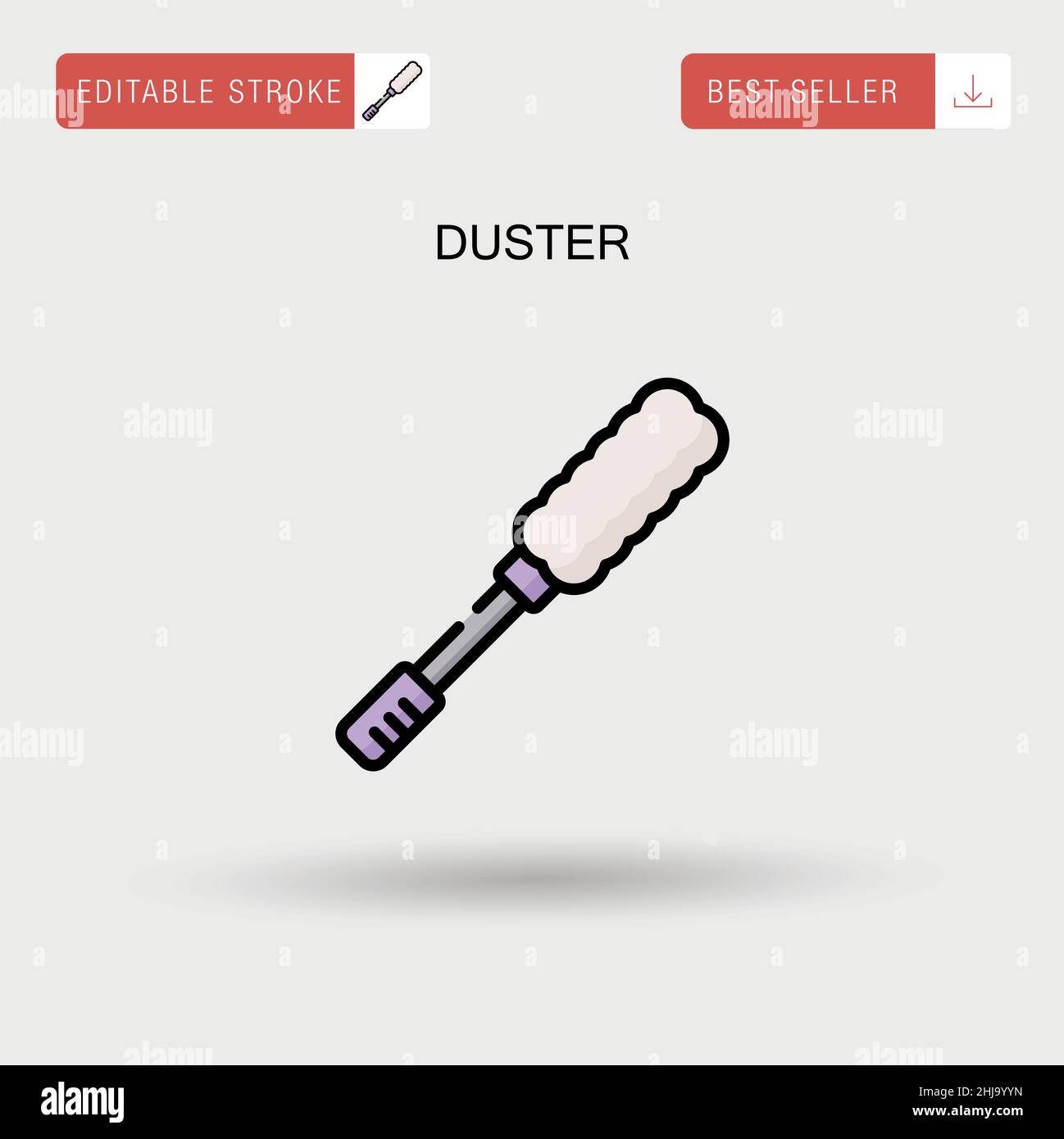 Icône de vecteur simple Duster. Illustration de Vecteur