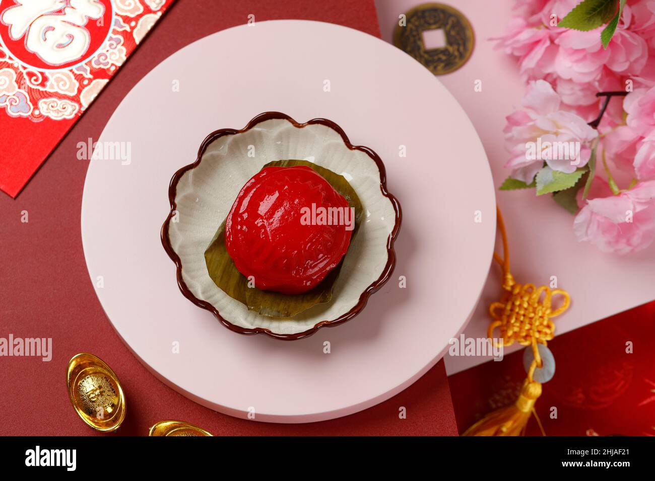 Kue Ku Angku Kueh, Asie du Sud-est célèbre gâteau à la tortue pour le ...