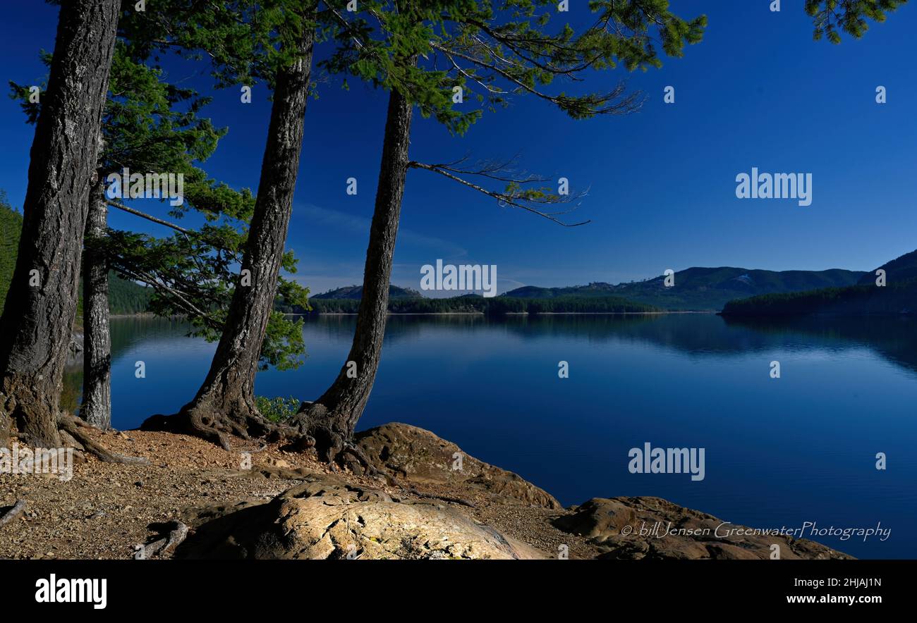 North End Lake Cushman Banque D'Images