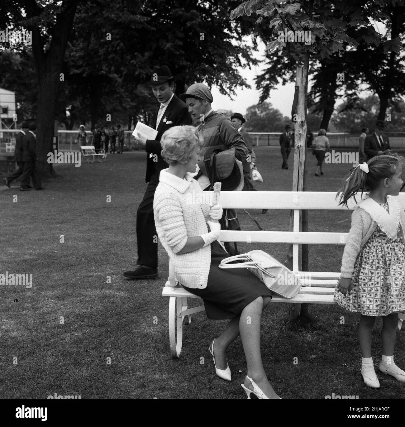 Course sur le parcours de course de Windsor.Lester Piggott recommence après une suspension de deux mois.30th juillet 1962. Banque D'Images