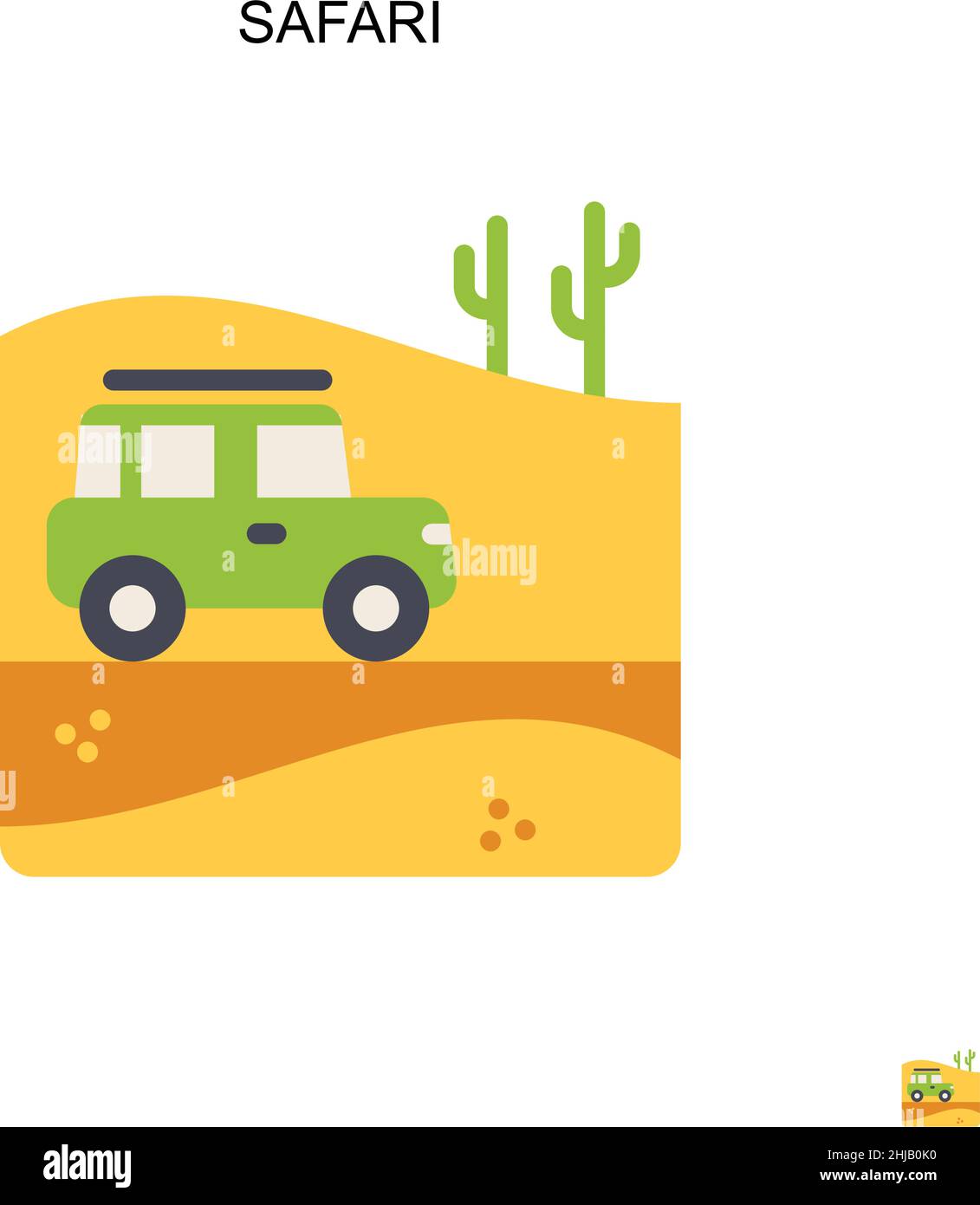 Icône de vecteur simple Safari.Modèle de conception de symbole d'illustration pour élément d'interface utilisateur Web mobile. Illustration de Vecteur