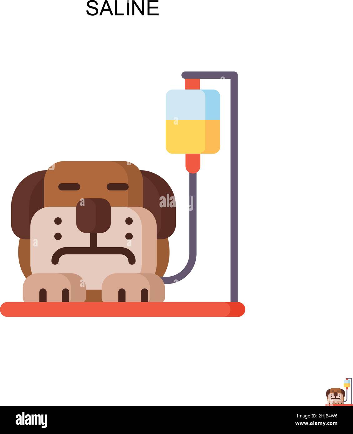 Icône de vecteur simple salin.Modèle de conception de symbole d'illustration pour élément d'interface utilisateur Web mobile. Illustration de Vecteur