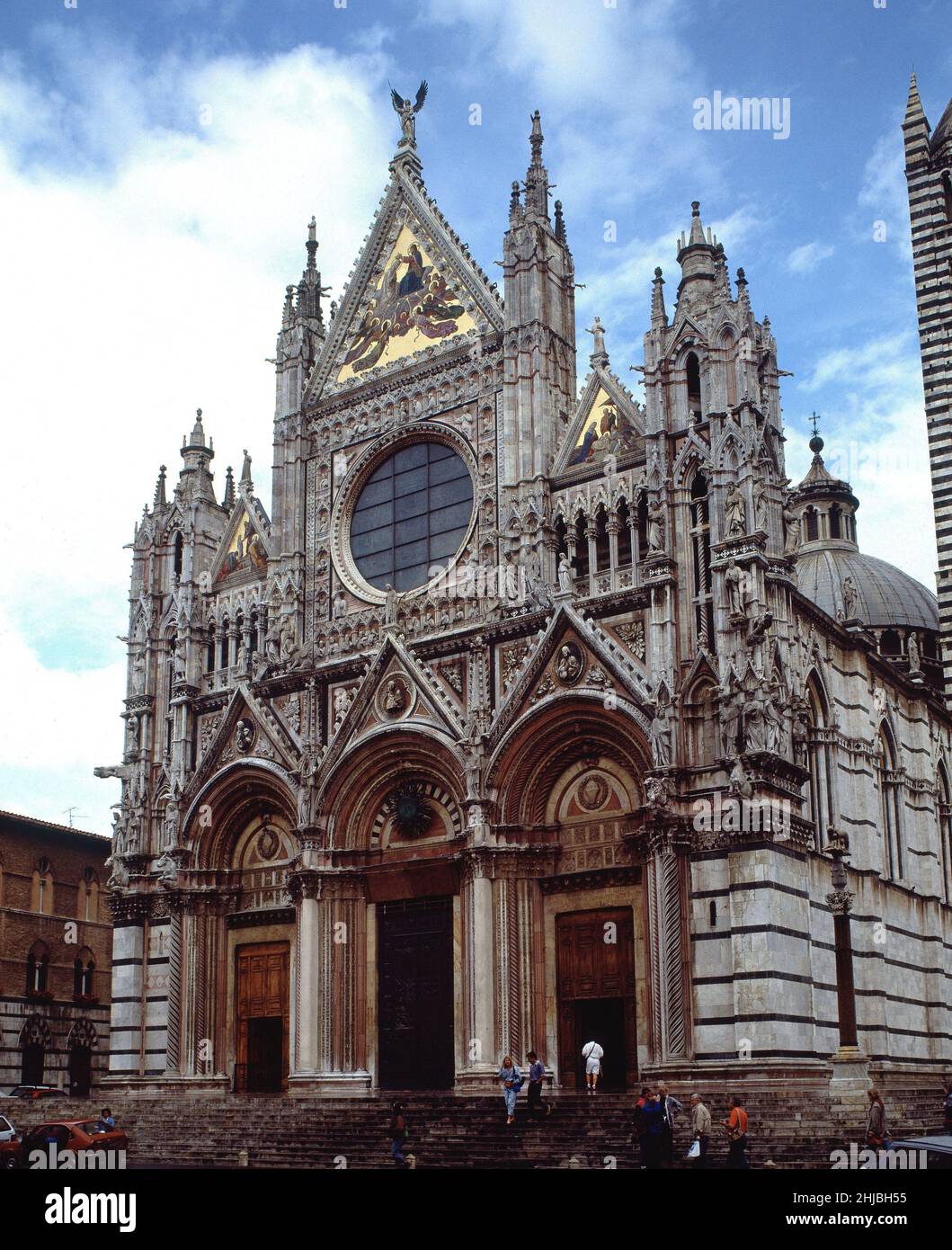 EXTÉRIEUR-PORTADA PRINCIPAL-S XIII/XIV ROMANICO-GOTICO.Auteur: GIOVANNI PISANO.Emplacement: CATEDRAL.SIENNE.ITALIE. Banque D'Images