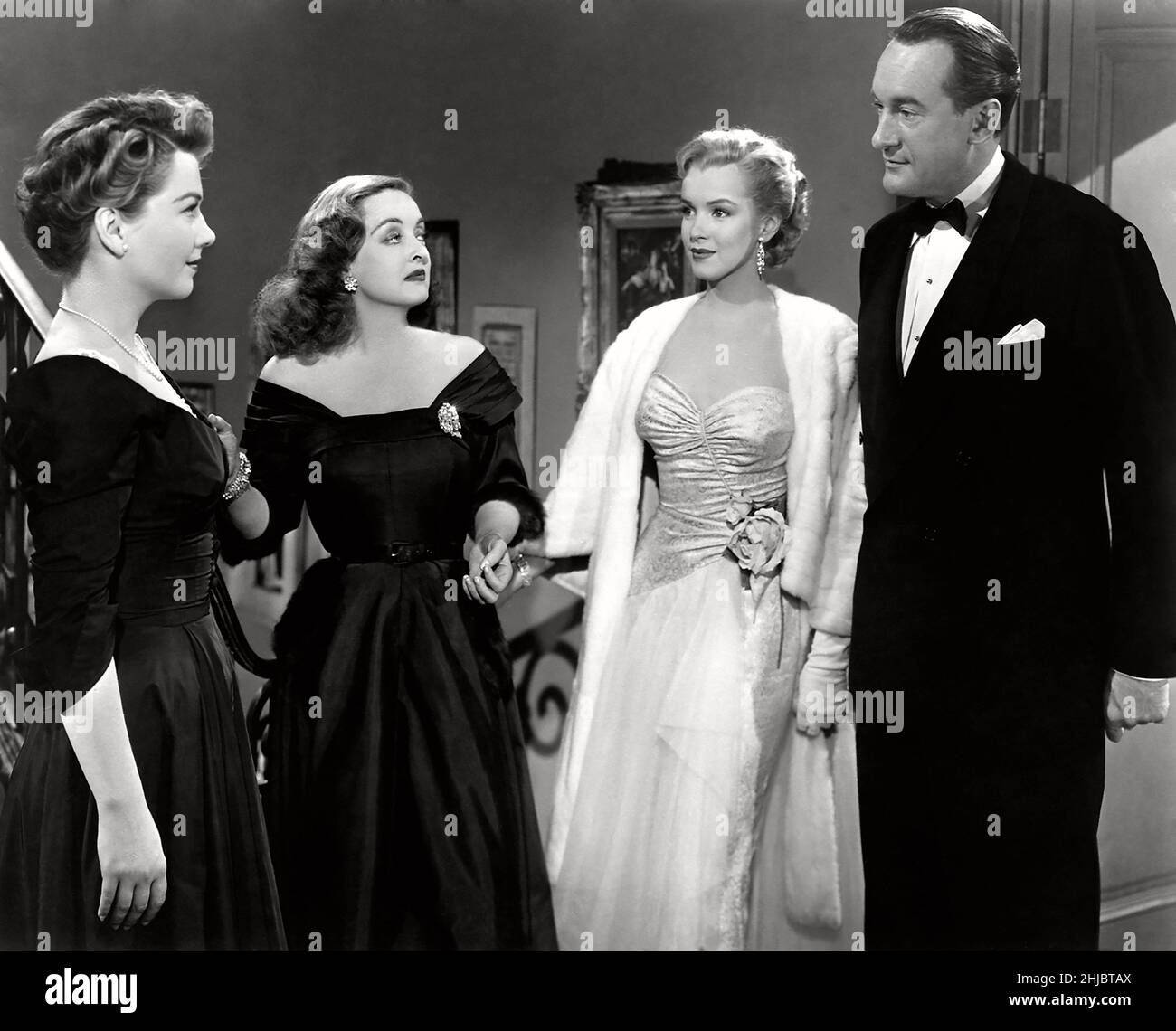 Tout au sujet de l'année Eve: 1950 États-Unis Directeur:Joseph L. Mankiewicz Anne Baxter, Bette Davis, Marilyn Monroe, Georges Sanders Banque D'Images