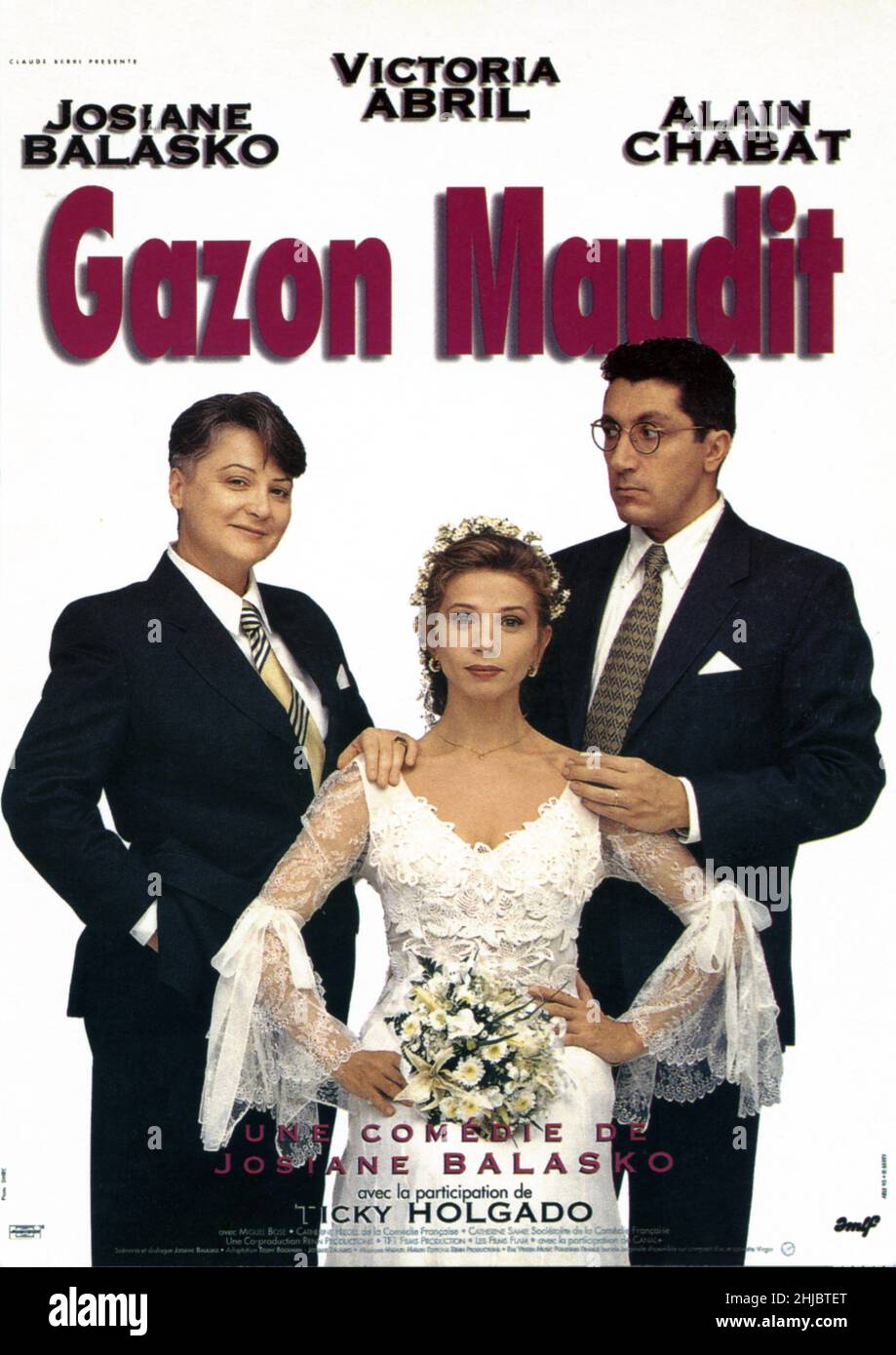 Gazon Maudit French Twist année: 1995 - France Josiane Balasko, Victoria Abril, Alain Chabat Directeur: Josiane Balasko French poster Banque D'Images