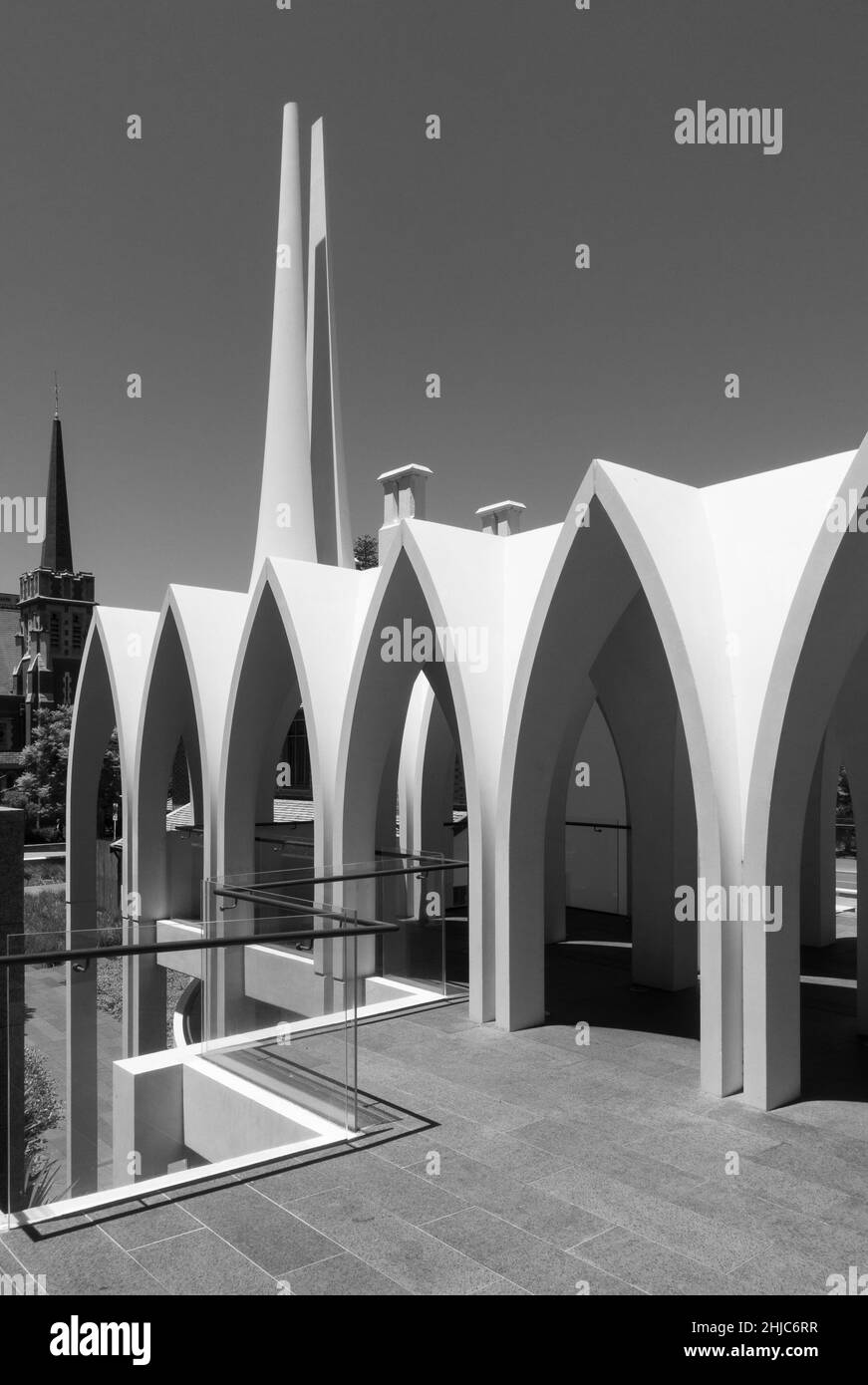 Perth / Australie - voûtes en béton à Cadogan Song School pour la cathédrale anglicane de St George par Palassis Architects Banque D'Images