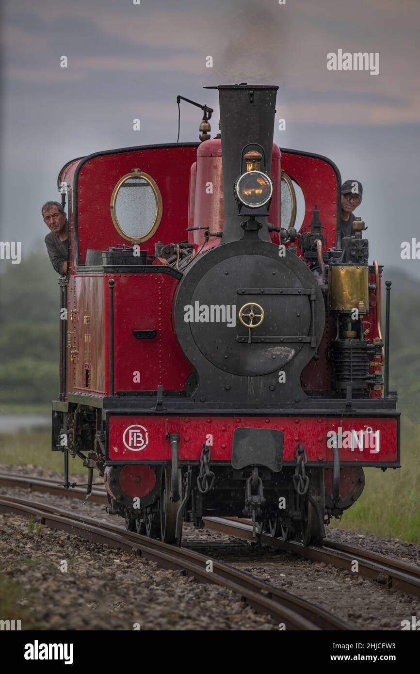 Train touristique de la Baie de somme , chemins de fer économiques Banque D'Images