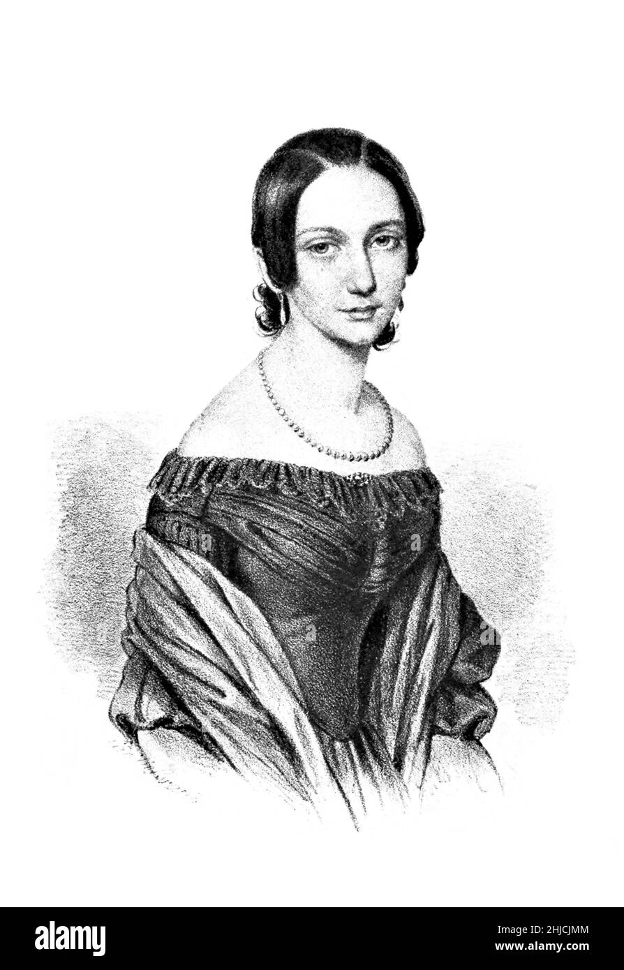 Clara Schumann (1819-1896), compositrice et pianiste allemande de l'époque romantique.1912. Banque D'Images