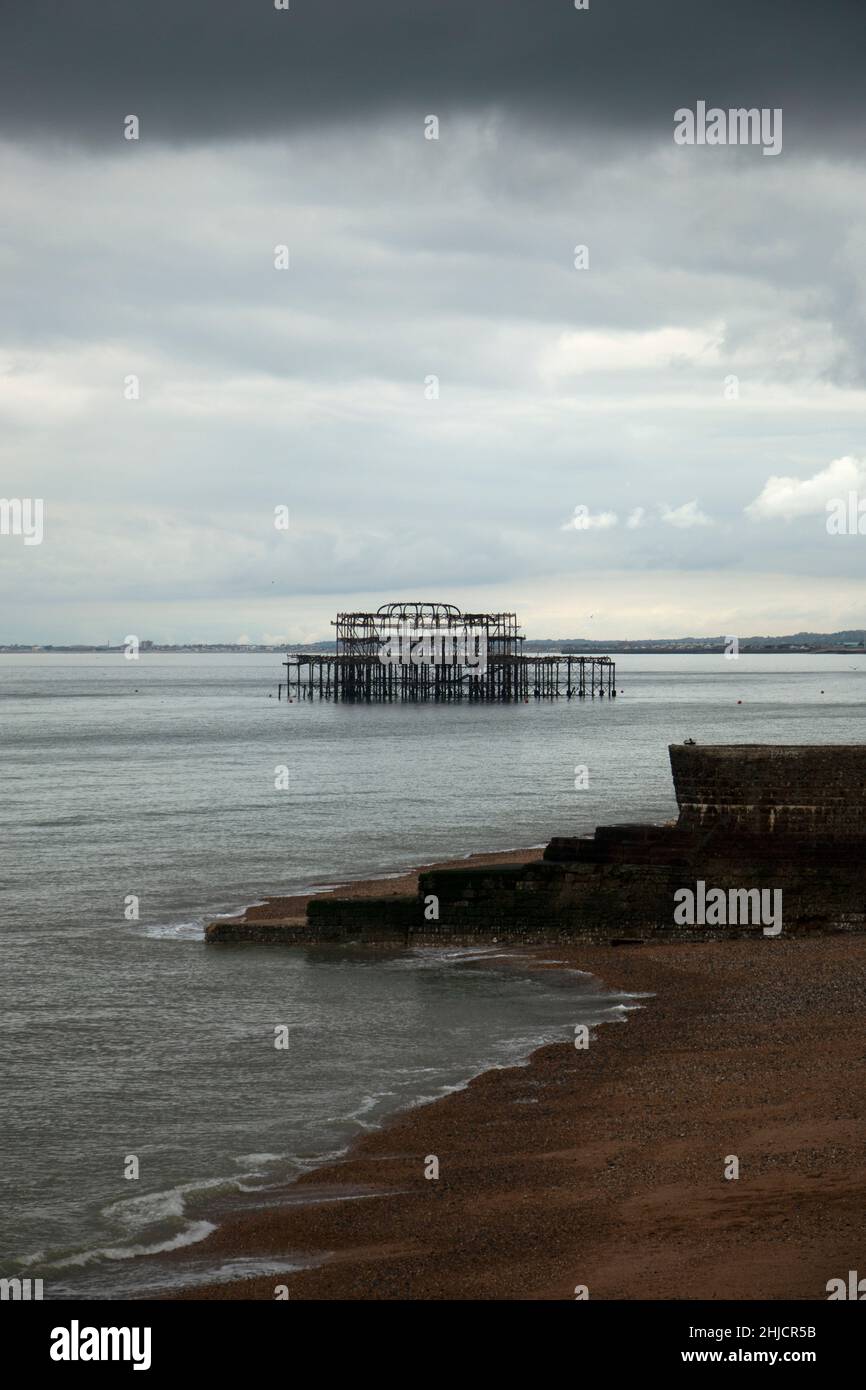 Brighton West Pier Banque D'Images