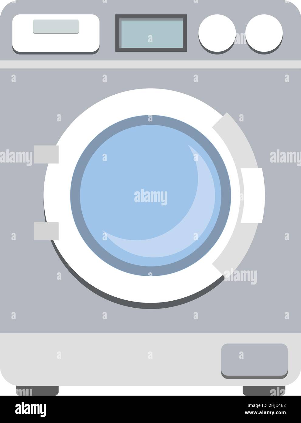 lave-linge isolé sur une illustration vectorielle blanche Illustration de Vecteur