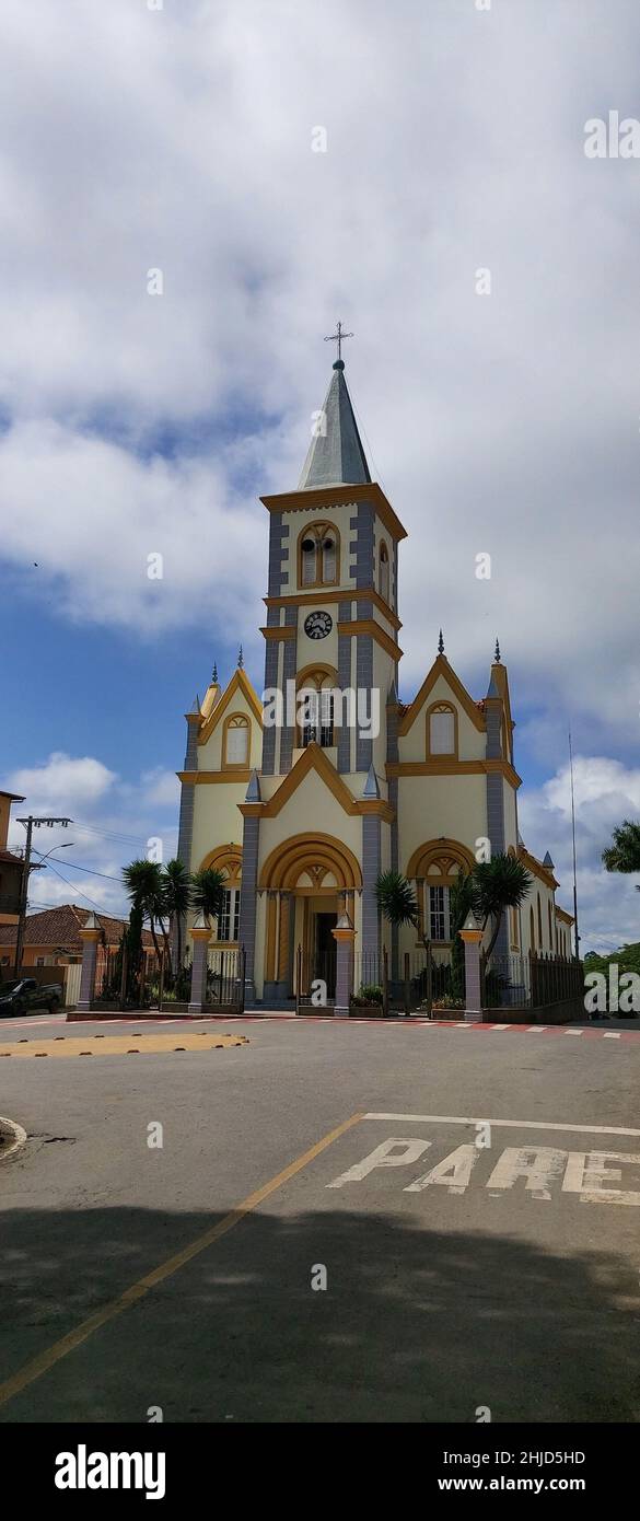 Église de Sao José, Alto Rio Doce, Minas Gerais, Brésil Banque D'Images