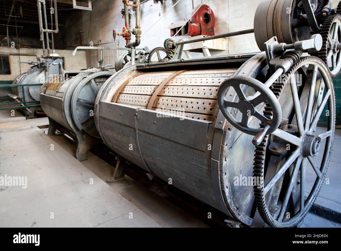 Ancien lave-linge pour vêtements Banque D'Images